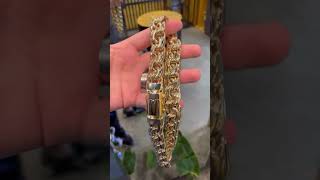 20mm Cuban chain classic stylish cubanlinkchain blingcartel goldchain goldgrillz chunkychain [upl. by Airotciv]