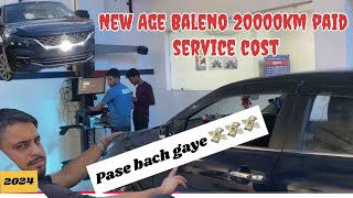 New Baleno zeta 2024 service cost  20000km service experience [upl. by Hanimay90]