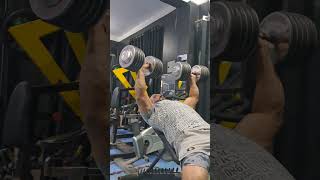 INClINE DUMBBELLS PRESS 50kg Lift 21 reps PR motivation power sports shorts [upl. by Clementius]