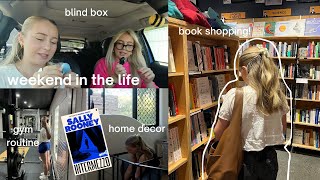 spring weekend vlog shopping workouts blind box opening and book haul [upl. by Faustena55]