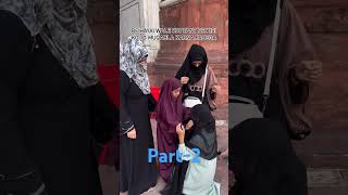 cover yourself 🥰🥰 hijab transformation in public 💗 hijab abaya muslimah shortvideos trending [upl. by Austine75]