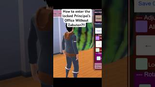 How to enter the locked Principals office without Zabuton  SAKURA School Simulator Shorts ￼ [upl. by Wadell]