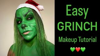 💚Transform into the Grinch 💚 Ultimate Holiday Makeup Tutorial [upl. by Nnaarat908]