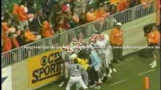 Damien Gary Punt Return TD with Munson UGA  Tennessee 2001 [upl. by Ekoorb]