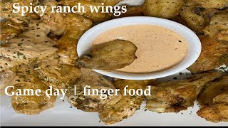 Spicy Ranch wings  Dry and Wet style  Easy Ranch sauce [upl. by Ymac]