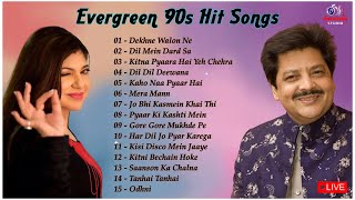 Best Of Alka Yagnik And Udit Narayan Songs  Evergreen 90s Romantic Songs bollywood 90severgreen [upl. by Airual]