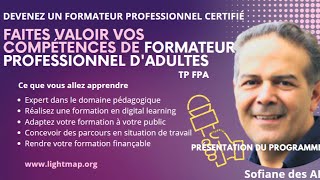 Comment devenir un Formateur Professionnel dAdultes Certifié [upl. by Hardman689]