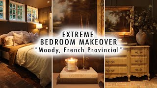 EXTREME BEDROOM MAKEOVER Moody French Provincial Before amp After  Part 2  XO MaCenna [upl. by Eegnat199]