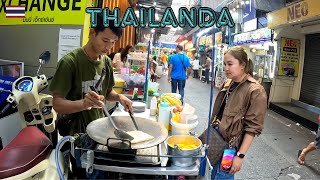 CAZARI TIP COTET si STREET FOOD LA 10 LEI PE STRAZILE DIN BANGKOK THAILANDA [upl. by Notsek]