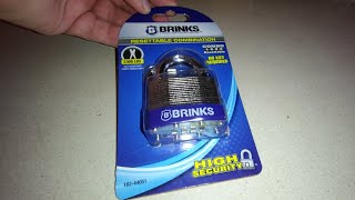 The Brinks 16244051 quotHigh Securityquot Resettable Combination Lock Is not so secure [upl. by Raul]