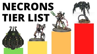 Necrons Unit Tier List in 10th Edition Codex  Strongest  Weakest Necron Datasheets [upl. by Leanahtan]