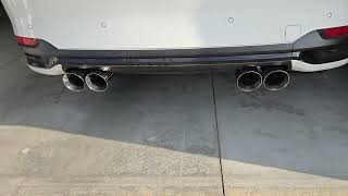 Mazda CX90  Turbo S Premium Plus  Borla T Muffler w Quad 4quot Exhaust  Warm Revs [upl. by Nigen318]