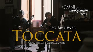 TOCCATA from Sonata Elegíaca by Leo Brouwer  WORLD PREMIERE  for 2 Guitars  Omni Foundation [upl. by Renado]