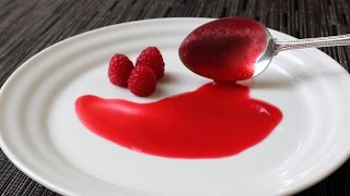 Fresh Raspberry Sauce Recipe  How to Make Fresh Raspberry Coulis  Valentines Day Special [upl. by Fortunio]