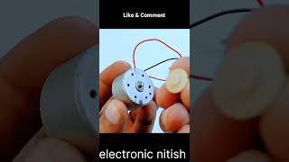 DC motor se project kaise banaen experiment electronic nitish shorts technology shortvideo [upl. by Enyawed]