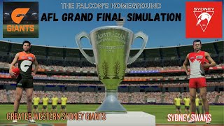 AFL GRAND FINAL SIMULATION GWS Giants vs Sydney Swans [upl. by Amikan]