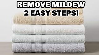 HOW TO REMOVE MILDEW SMELL FROM TOWELS  STINKEY TOWELS  VINEGAR AND BAKING SODA  TMHTC [upl. by Tezile]