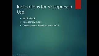 Vasopressin A Potent Vasopressor [upl. by Nolyat]