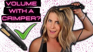 Volume Hair Hack with a Hair Crimper [upl. by Jaime]