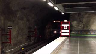 Tunnelbana  Stockholm subway C14  Västra skogen HD [upl. by Niobe]