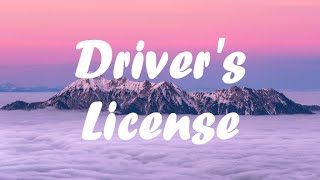 Olivia Rodrigo  Drivers License lyrics clean [upl. by Statis546]