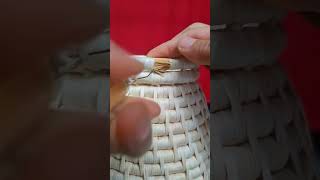 The process of making a wicker vase out of corn [upl. by Mortimer751]