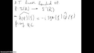 Non linear dispersive equations  20 Hilbert Transform [upl. by Cirederf374]