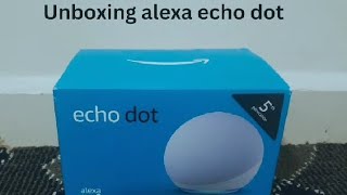 Unboxing Echo dot 5th generation unboxing alexa [upl. by Egreog]