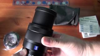 Unboxing Sony Carl Zeiss VarioTessar T E 1670mm F4 ZA OSS Lens SEL1670Z [upl. by Twelve631]