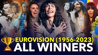 All Winners of Eurovision Song Contest 19562023 [upl. by Yrtua]