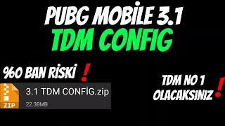 PUBG MOBİLE 31 TDM CONFİG  PUBG MOBİLE 31 6090 FPS CONFİG  31 KASMA SORUNU ÇÖZÜMÜ [upl. by Hedberg]