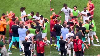 Galatasaray vs Young Boys Players Big Fight 😳😡  Muslera Red Card  Virginius Goal  UCL 202425 [upl. by Susumu]