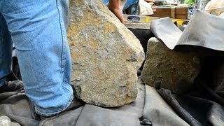 How to build a Fish Pond  Part 8  Pond Construction Rock Placement 2 of 2 [upl. by Onailimixam930]