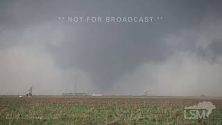 05302024 Midland TX  Big Photogenic Stovepipe Tornado [upl. by Reppart689]