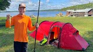 7 Days Camping in the Canadian Wilderness  Eating What I Catch [upl. by Marcello]