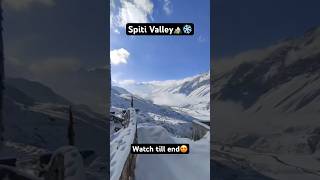 Winter Wonderland ❄️😍 spiti spitivalley travel roadtrip trending shorts ytshorts [upl. by Melda]