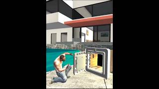 Franklin Found Hidden Secret Base in Swimming Pool in Indian Bike Driving 3D sabeerplays shorts [upl. by Andersen]