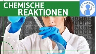 Chemische Reaktionen  Reaktionsgleichungen einfach erklärt amp Beispiele Grundtypen  AnorgaChemie [upl. by Adnola]