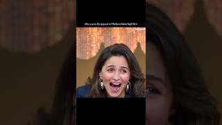 Alia Bhatt on The kapil sharma show after 2 yrs… bollywood netflix jigra shortsviral [upl. by Okramed]