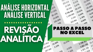 REVISÃO ANALÍTICA  Análise Horizontal e Vertical do Balanço  Analisando as variações [upl. by Docilu479]