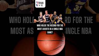 Trivia ↑ Who Holds the Record for Most Assists in a Single NBA Game  Find Out nba [upl. by Schindler]