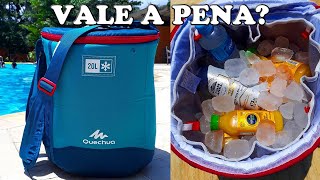 Teste da Bolsa térmica Quechua Compact 20 litros  Será que é boa [upl. by Anilosi]