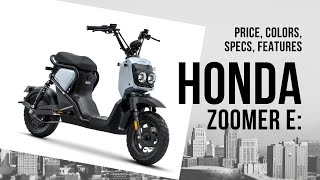 Honda Zoomer e electric bike nasa Pilipinas na  Emongs Journals [upl. by Brittni]