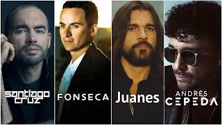 Fonseca Juanes  Santiago Cruz y Andres Cepeda Mix Exitos  Top 20 mejores canciones [upl. by Haimorej]