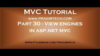 Part 30 View engines in asp net mvc [upl. by Ysac]