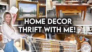 HOME DECOR MUST HAVES ON A BUDGET  THRIFT  ANTIQUE SHOP WITH ME [upl. by Zarihs487]