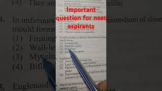 Fruiting body is right option Important question for neet aspirants [upl. by Golub]