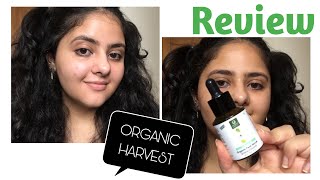 ORGANIC HARVEST REVIEW  FACE CLEANSER AND SERUMS  HONEST REVIEW  DEEPANSHI CHHABRA [upl. by Nagoh676]