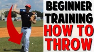 Coaching Beginner Baseball  How to Throw Pro Speed Baseball [upl. by Xam]