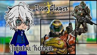 JUJUSTU KAISEN react to Itadori Yuji as Doom Slayer 1 Gacha clublife react [upl. by Aztinaj678]